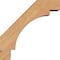 Ekena Millwork 5 1/2"W x 14"D x 14"H Merced Smooth Knee Brace, Western Red Cedar BRC06X14X14MRC00SWR - alternate 3
